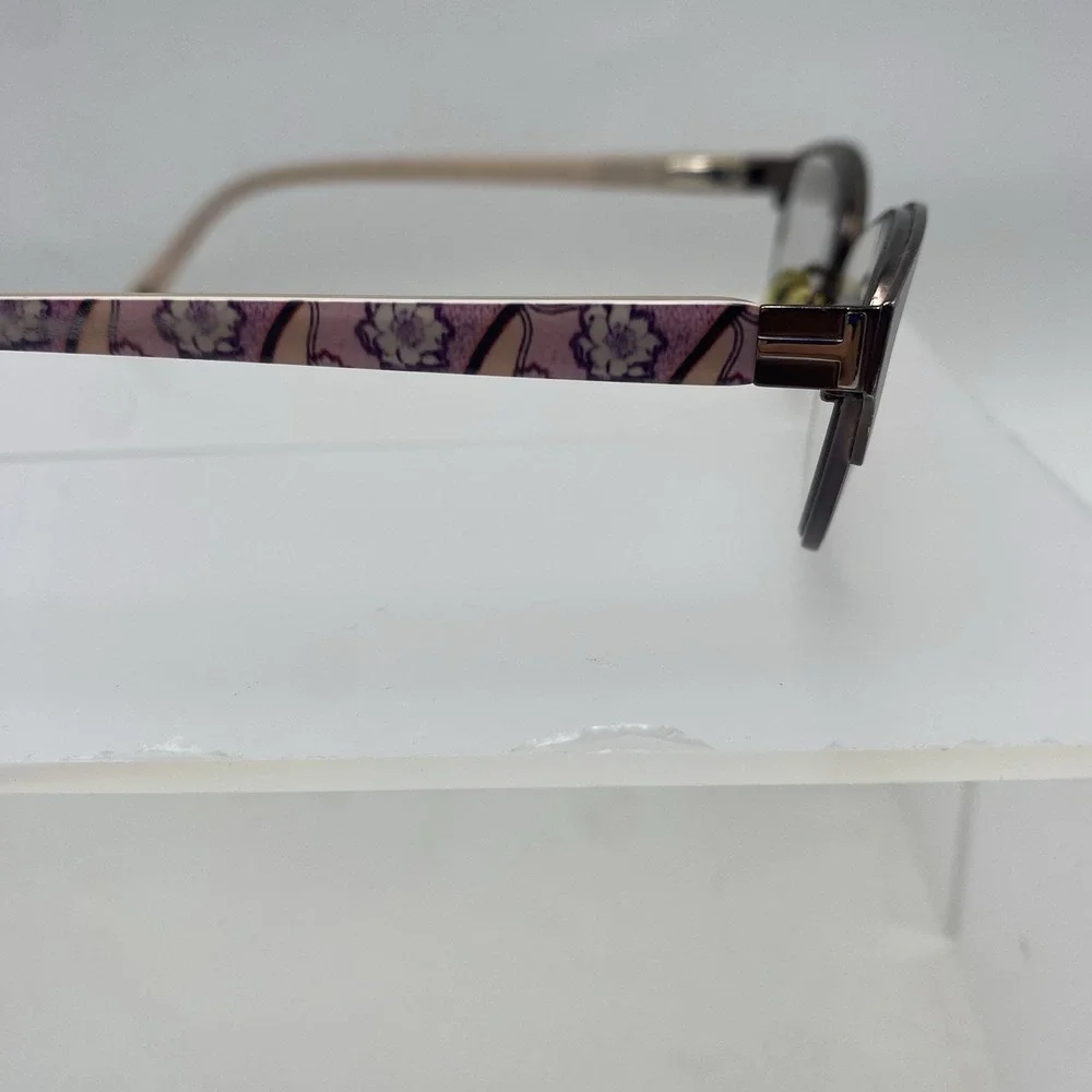 Ted Baker Eyeglasses Women FRAME ONLY B240 51-15-135 Gunmetal Pink 546